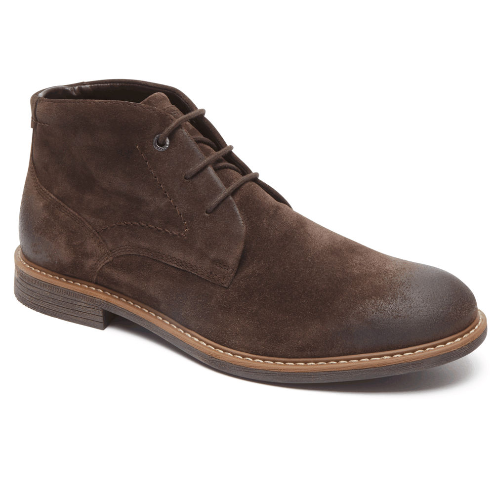 Rockport Mens Boots Brown - Classic Break Chukka - UK 534-LUWVGX